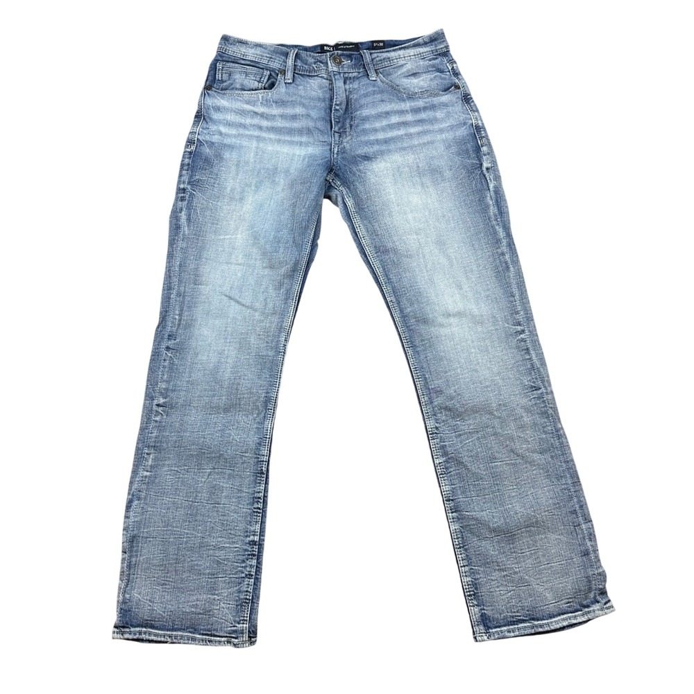 BKE Jake Straight Leg Mens Jeans 31x30 Medium Wash Blue Denim Stretch Casual